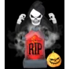 Gemmy Fire Ice-Shaker Reaper Tombstone Pumpkin -Gemmy Sale Store 1445679