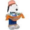 Gemmy Airblown Inflatable Snoopy as Scarecrow, Self-Inflates, G-70445 -Gemmy Sale Store 1445718