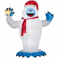 Gemmy Airblown-Bumble with Santa Hat Inflatable Decor, G-14545