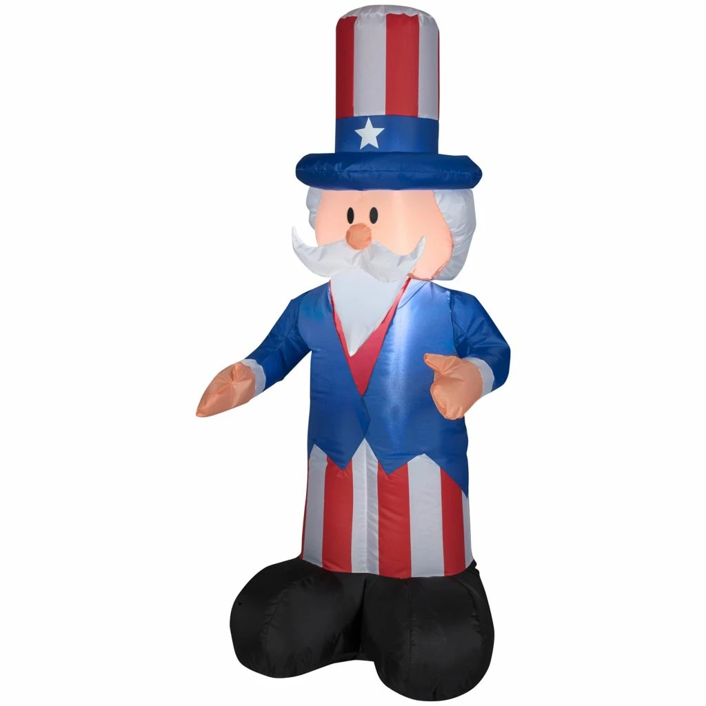 Gemmy Outdoor Airblown Inflatable Uncle Sam, 4 ft., G-44244 3 Gemmy Outdoor Airblown Inflatable Uncle Sam, 4 ft., G-44244