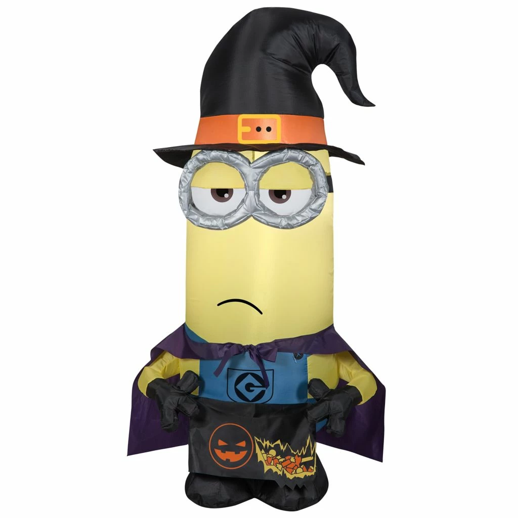 Gemmy Air-Blown Minion Kevin as Witch Inflatable, Self-Inflates, G-225176 3 Gemmy Air-Blown Minion Kevin as Witch Inflatable, Self-Inflates, G-225176