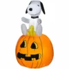 Gemmy Air-Blown Snoopy and Woodstock on Pumpkin Inflatable, Self-Inflates, G-52922 2 Gemmy Air-Blown Snoopy and Woodstock on Pumpkin Inflatable, Self-Inflates, G-52922 -Gemmy Sale Store 1547581