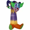 Gemmy Projection Airblown Inflatable Kaleidoscope Clown Decoration, Self-Inflates, Lights Up, G-75464 -Gemmy Sale Store 1547596