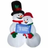 Gemmy Mixed Media Inflatable Snow Couple 2 Gemmy Mixed Media Inflatable Snow Couple -Gemmy Sale Store 1572761