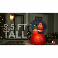 Gemmy Airblown Inflatable Snow Globe Santa on Rooftop Scene 7 Gemmy Airblown Inflatable Snow Globe Santa on Rooftop Scene -Gemmy Sale Store 1572765 VIDEO 1 480x270 1200k