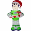 Gemmy Airblown Inflatable Stylized Buzz with Candy Cane -Gemmy Sale Store 1572861