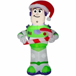Gemmy Airblown Inflatable Stylized Buzz with Candy Cane