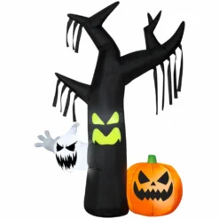 Gemmy Airblown Ghostly Tree Scene Inflatable Decoration, G-221840
