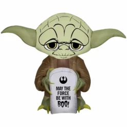 Gemmy Airblown-Stylized Yoda with Tombstone-SM-Star Wars