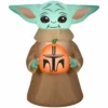 Gemmy Airblown-The Child with Pumpkin-SM-Star Wars -Gemmy Sale Store 1694765