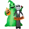 Gemmy Airblown-Jack Skellington with Oogie Boogie-Scene-Disney -Gemmy Sale Store 1694811