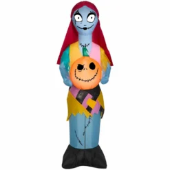 Gemmy Airblown-Sally with Pumpkin-SM-Disney, G-72883