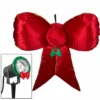 Gemmy Airblown Mixed Media Hanging Velvet Bow, Red/Gold with External Spotlight 1 Gemmy Airblown Mixed Media Hanging Velvet Bow, Red/Gold with External Spotlight -Gemmy Sale Store 1736981