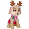 Gemmy Airblown Inflatable Skye in Pink Snow Outfit with Antlers, Nick
