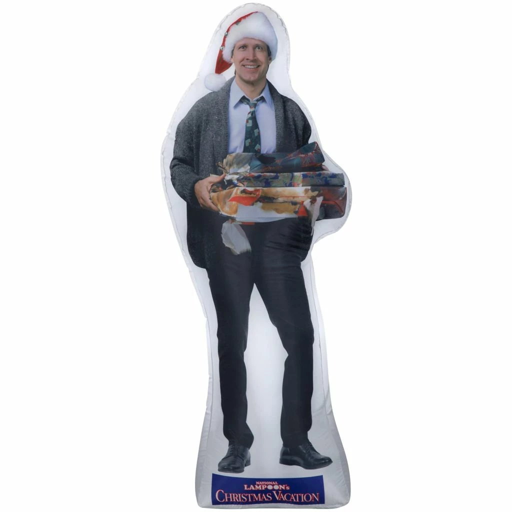 Gemmy Photorealistic Airblown Inflatable NLCV Clark Griswold with Presents, WB 3 Gemmy Photorealistic Airblown Inflatable NLCV Clark Griswold with Presents, WB