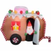 Gemmy Animated Airblown Inflatable Gingerbread Trailer -Gemmy Sale Store 1737074