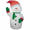 Gemmy Airblown Mixed Media Snowman -Gemmy Sale Store 1737083