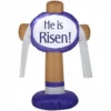 Gemmy Airblown-Outdoor "He Is Risen" Easter Sign, Small, G-41730