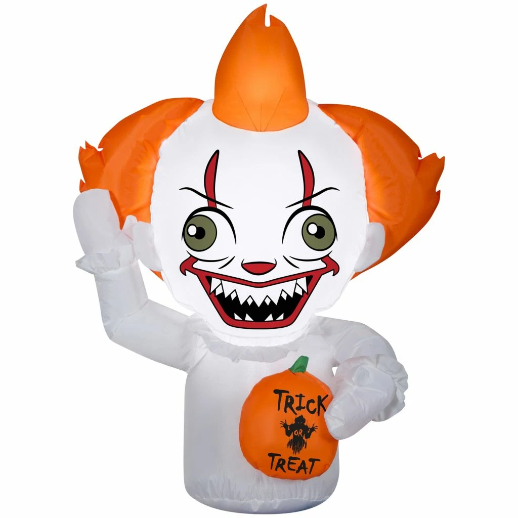 Gemmy Airblown Inflatable Stylized Pennywise CarBuddy 3 Gemmy Airblown Inflatable Stylized Pennywise CarBuddy