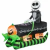 New! Gemmy Airblown Inflatable Jack Skellington on Coffin Sleigh 1 New! Gemmy Airblown Inflatable Jack Skellington on Coffin Sleigh -Gemmy Sale Store 1904207
