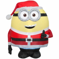 New! Gemmy Airblown Inflatable Minion Otto in Santa Suit, G-110007