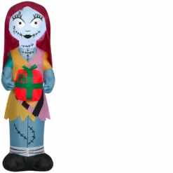 New! Gemmy Airblown Inflatable Sally with Gift Box, G-116473