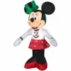 New! Gemmy Airblown Inflatable Minnie Mouse in Snowman Sweater and Snowflake Skirt, G-119258 -Gemmy Sale Store 1935149