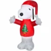 New! Gemmy Airblown Inflatable Snoopy with Christmas Tree Sweater, G-119306 -Gemmy Sale Store 1935157