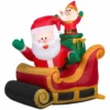 New! Gemmy Airblown Inflatable Santa and Elf in Sleigh, G-83440 1 New! Gemmy Airblown Inflatable Santa and Elf in Sleigh, G-83440 -Gemmy Sale Store 1935169